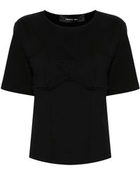FEDERICA TOSI - 3d-detailing Cotton T-shirt - Lyst