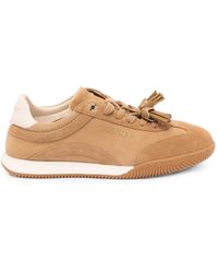 Twinset - Tassel-Detail Suede Sneakers - Lyst