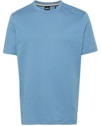 BOSS - Katoenen T-shirt Met Logo-reliëf - Lyst
