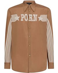DSquared² - Graphic-Print Silk Shirt - Lyst