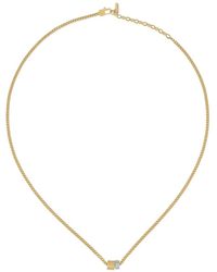 Ivi - Octagon Mini Halskette Mit Doppeltem Anhänger - Lyst