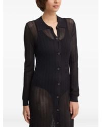 Sandro Ferrone - Vestido midi con cuello de polo - Lyst