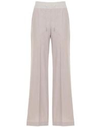 Panicale - Drawstring Wide-Leg Trousers - Lyst