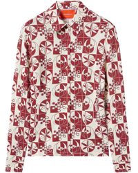 La DoubleJ - Geometric-Print Shirt - Lyst