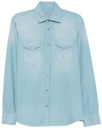 Sartorio Napoli - Chemise À Effet Délavé Et Détail Western - Lyst