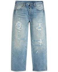 Levi's - 501 Loose Jeans Met Gerafeld Effect - Lyst