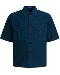 AURALEE - Double-Pocket Cotton Shirt - Lyst