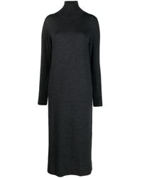 P.A.R.O.S.H. - Midi Dress With High Neckline - Lyst