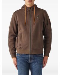 Blauer - Cardinton Logo-Patch Zip-Up Hoodie - Lyst