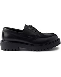 Prada - Leather Lace-Up Derby Shoes - Lyst