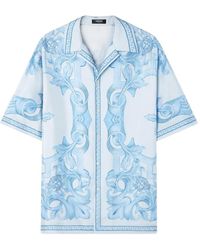 Versace - Camisa Architectural Baroque De Seda - Lyst
