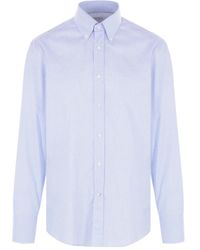 Brunello Cucinelli - Checked Cotton Shirt - Lyst