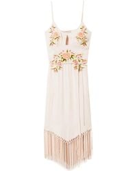 Twinset - Abito Midi A Fiori - Lyst
