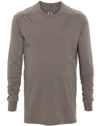 Rick Owens - Level Cotton Longsleeved T-shirt - Lyst