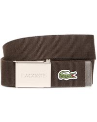 Lacoste - Woven-Strap Logo-Patch Belt - Lyst
