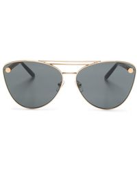 Versace - Tubular Greca Cat-eye Sunglasses - Lyst