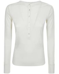 Soeur - Laos Henley-Neck T-Shirt - Lyst