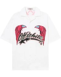 Off-White c/o Virgil Abloh - Double Eagle Bowling Shirt - Lyst