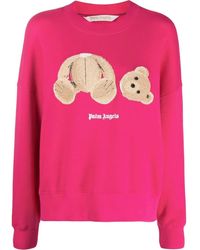Palm Angels - Felpa con stampa Teddy Bear - Lyst