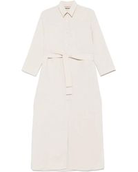 Blanca Vita - Linen Midi Dress - Lyst