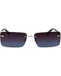Calvin Klein - Rimless Rectangle-Frame Sunglasses - Lyst