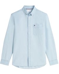 Tommy Hilfiger - Chambray Solid Rf Shirt - Lyst