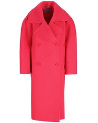 Balenciaga - Double-Breasted Wool Coat - Lyst