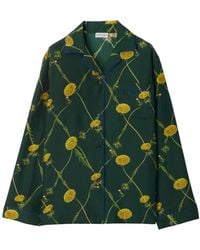 Burberry - プリント シルクシャツ - Lyst