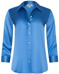 L'Agence - Blusa Dani A Maniche Lunghe - Lyst