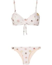 Amir Slama - Graphic-Print Two-Piece Bikini Set - Lyst