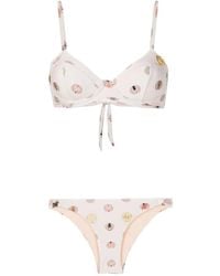 Amir Slama - Graphic-Print Two-Piece Bikini Set - Lyst