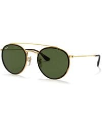 Ray-Ban - Double-Bridge Round-Frame Sunglasses - Lyst