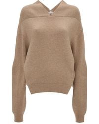 Victoria Beckham - Trui Met V-Hals - Lyst