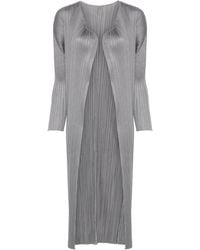 Pleats Please Issey Miyake - Pleated Coat - Lyst