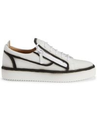Giuseppe Zanotti - Zapatillas bajas Frankie con doble cremallera y detalle de costura - Lyst