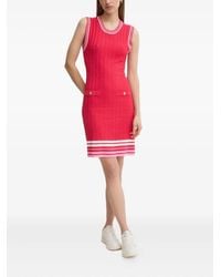 Liu Jo - Ribbed-Knit Sleeveless Mini Dress - Lyst