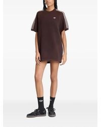 adidas - Gehaakte Mini-Jurk Met Geborduurd Logo - Lyst