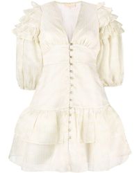 byTiMo - Ruffled Puff-sleeve Mini Dress - Lyst