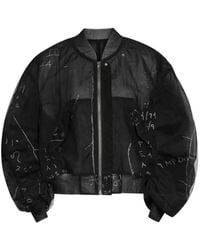 Rick Owens - Graphic-Print Bomber Jacket - Lyst