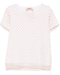 N°21 - Polka-Dot Sheer T-Shirt - Lyst