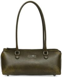 MM6 by Maison Margiela - Bauletto Leather Shoulder Bag - Lyst