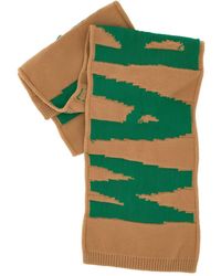 Marni - Embroidered-logo Knit Scarf - Lyst
