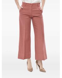 Ql2 - Cropped Tailored Trousers - Lyst