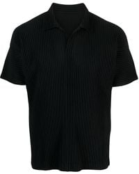 Homme Plissé Issey Miyake - キャンプカラー ポロシャツ - Lyst