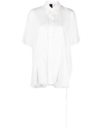 Yohji Yamamoto - Strap-detail Short-sleeve Shirt - Lyst