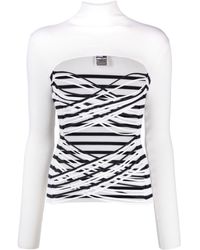 Jean Paul Gaultier - Cut-out Knitted Top - Lyst