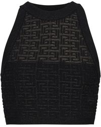Balmain - Sleeveless Tops - Lyst