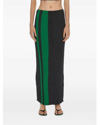 Christopher Esber - Mach Stripe-Print Tie-Waist Maxi Skirt - Lyst