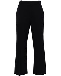 Chloé - Mid-Rise Cropped Tailored Trousers - Lyst