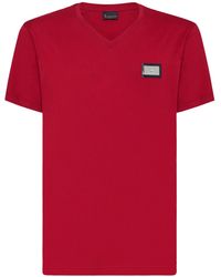 Billionaire - Logo Plaque Cotton T-Shirt - Lyst